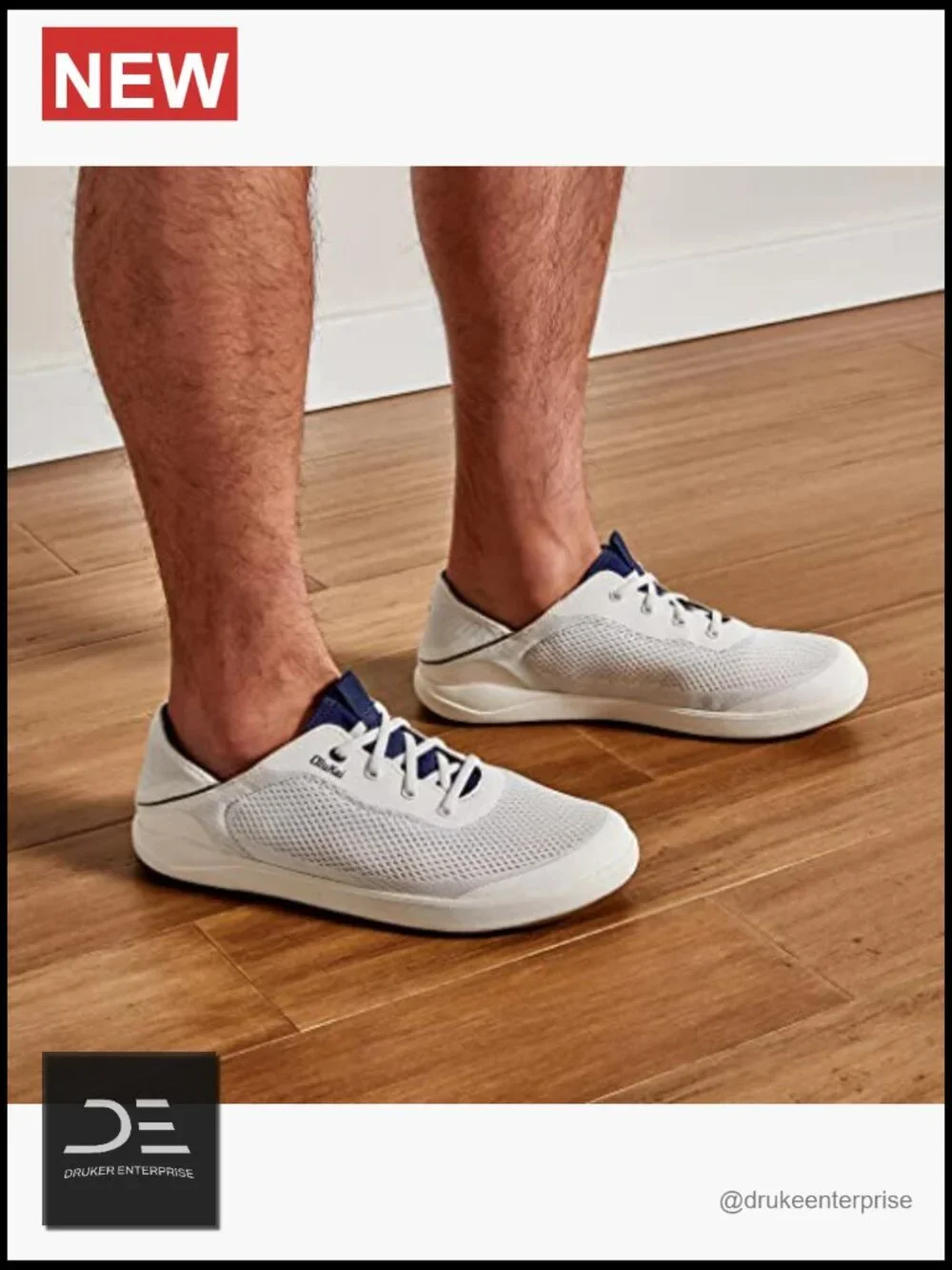 Men's Breathable Mesh Boat Shoes Water Resistant Quick-Drying Slip On
